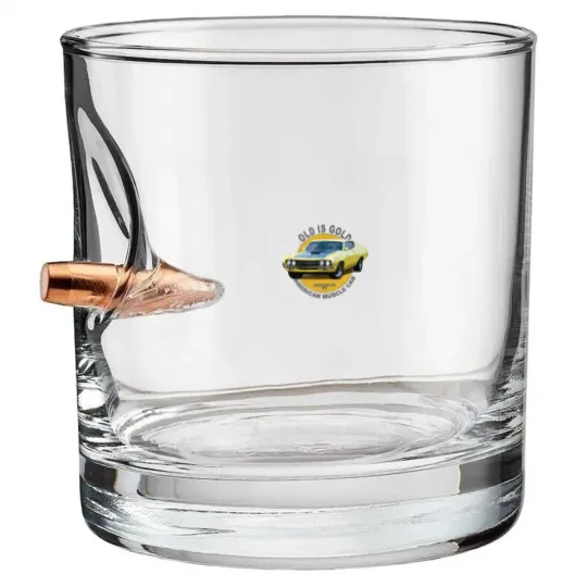 Discover Torino 429 Super Cobra American Muscle Car 60s 70s Old is Gold - Torino Cobra - Bullet Whiskey Glasses