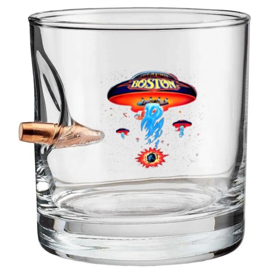 Discover Boston Band Bullet Whiskey Glasses Spaceship Rock Band Bullet Whiskey Glasses