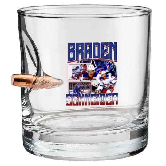 Discover Braden Schneider Bullet Whiskey Glasses Ice Hockey American