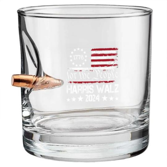 Discover Harris walz, Harriswalz, Harris, walz, Harris walz 2024 Bullet Whiskey Glasses