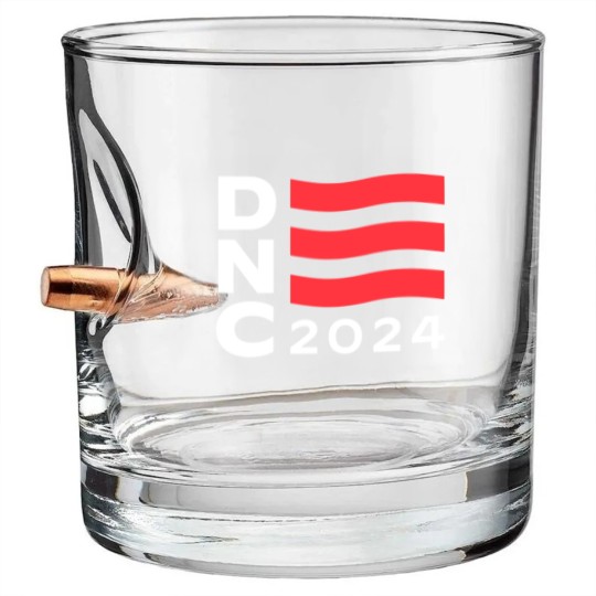 Discover DNC Democratic National Convention 2024 LOGO - Kamala Harris - Bullet Whiskey Glasses