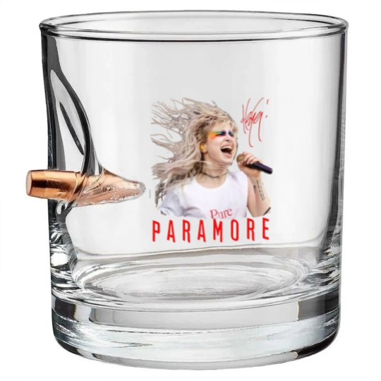 Discover Paramore Hayley Williams Bullet Whiskey Glasses, Music Tour 2023, Paramore Merch Bullet Whiskey Glasses