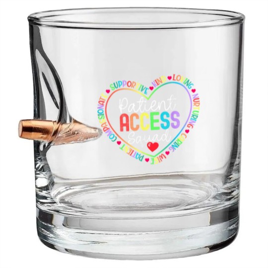 Discover Patient Access Squad Specialist Rainbow Appreciation Bullet Whiskey Glasses
