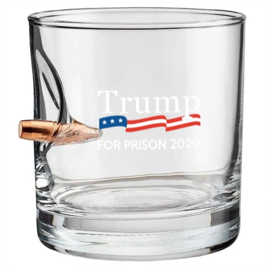 Discover Trump for Prison 2020 Bullet Whiskey Glasses