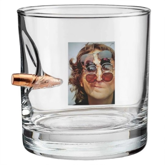 Discover J Lennon Bullet Whiskey Glasses | Unisex Mens Womens Cotton