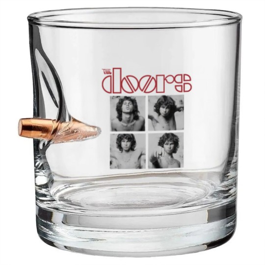 Discover The Doors: Jim Morrison Boxes Black Bullet Whiskey Glasses