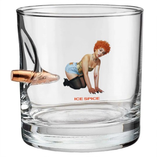 Discover Ice Spice Retro Bullet Whiskey Glasses, Ice Spice Bullet Whiskey Glasses, Ice Spice Merch