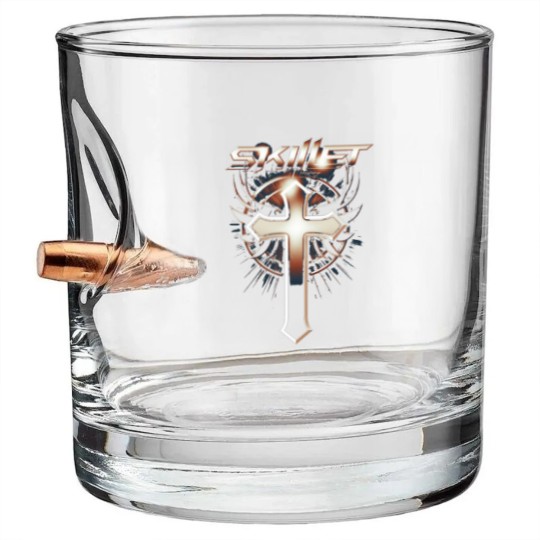 Discover Skillet Vintage Skillet Logo Bullet Whiskey Glasses