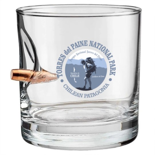 Discover Torres del Paine NP Bullet Whiskey Glasses