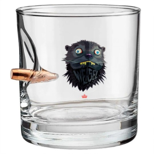Discover The suicides Squad Big Weasel Logo Bullet Whiskey Glasses