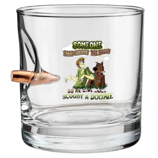 Discover Scooby Doo Someone Pass Shaggy The Baggy So He Can Roll Scooby A Doobie Bullet Whiskey Glasses