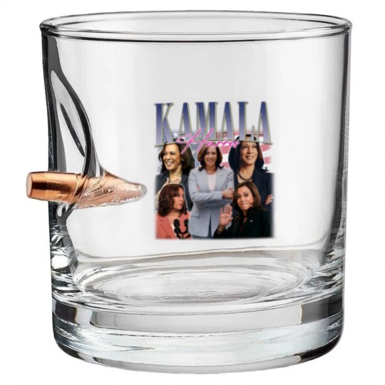 Discover KAMALA HARRIS Bullet Whiskey Glasses | Kamala Harris Homage Bullet Whiskey Glasses