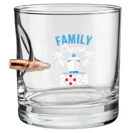 Discover Family cruise 2023 for cruising ship vacation Bullet Whiskey Glasses