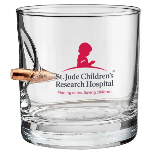 Discover Judes Children Reseatch actives Bullet Whiskey Glasses