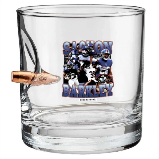Discover Sterling Shepard Saquon Barkley Bullet Whiskey Glasses, Saquon Barkley Dreams Bullet Whiskey Glasses