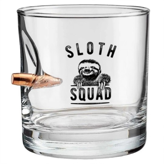 Discover Sloth Squad Bullet Whiskey Glasses. Sloth Bullet Whiskey Glasses. Sloth Gifts. Sloth Birthday