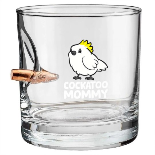 Discover Cockatoo Mommy Funny Cockatoo Bullet Whiskey Glasses
