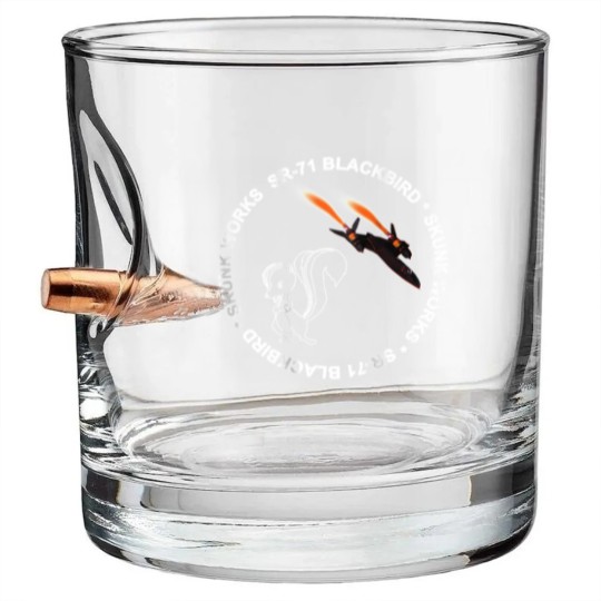 Discover SR71 Blackbird Skunk Works Blackbird Bullet Whiskey Glasses