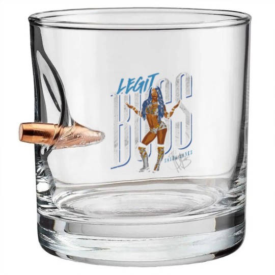 Discover Sasha Banks Legit Boss - Sasha Banks - Bullet Whiskey Glasses