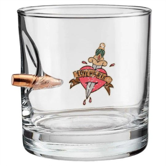 Discover Love hurts Bullet Whiskey Glasses