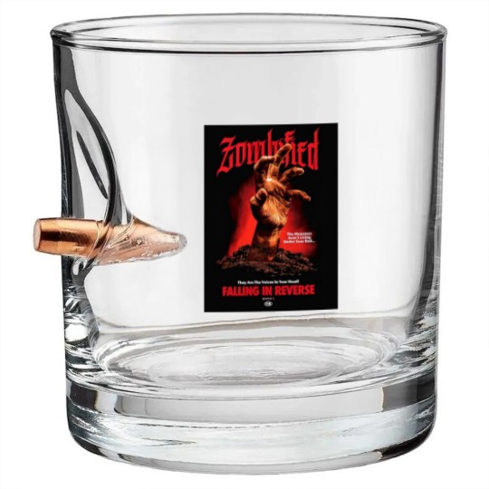Discover Zombified falling in reverse | Active Bullet Whiskey Glasses