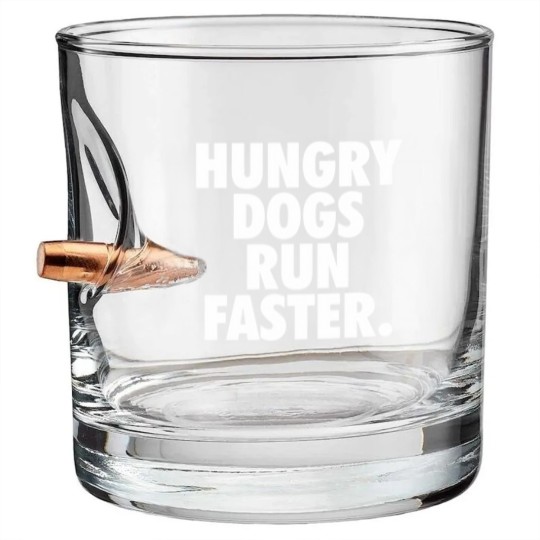 Discover Hungry Dogs Run Faster - Underdogs Hungry Dogs - Bullet Whiskey Glasses