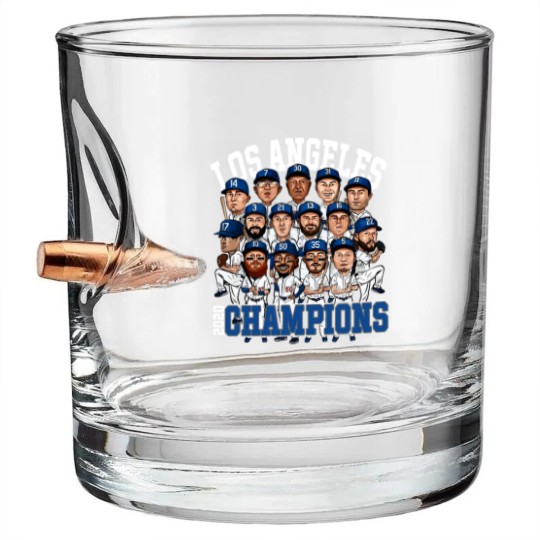 Discover Los Angeles Los Angeles champions 2020 forDodgers fans Bullet Whiskey Glasses
