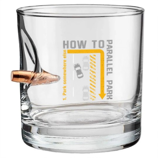 Discover New Drivers License Gift How To Parallel Park Bullet Whiskey Glasses