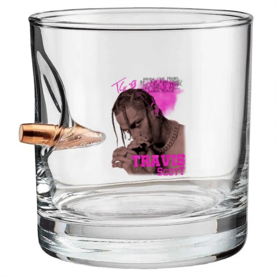 Discover Vintage Travis Bullet Whiskey Glasses, Retro 90s Travis Rapper Bullet Whiskey Glasses