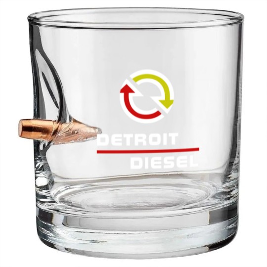 Discover Detroit Diesel Relaxed Fit Zip Bullet Whiskey Glasses