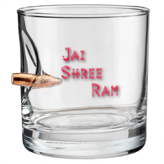 Discover JAI SHREE RAM (2) Bullet Whiskey Glasses