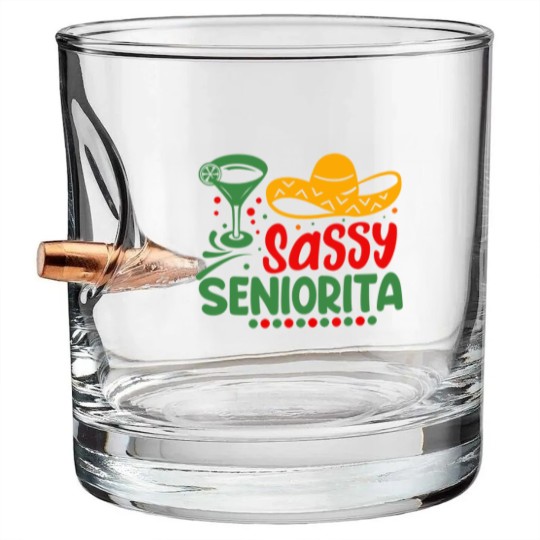 Discover Sassy Seniorita Sombrera Cinco De Mayo Margarita L Bullet Whiskey Glasses
