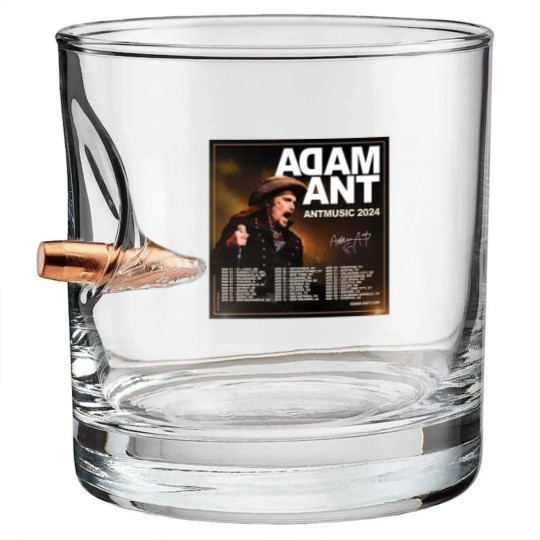 Discover Adam Ant Autumn 2024 UK ANTMUSIC Tour Unisex Bullet Whiskey Glasses