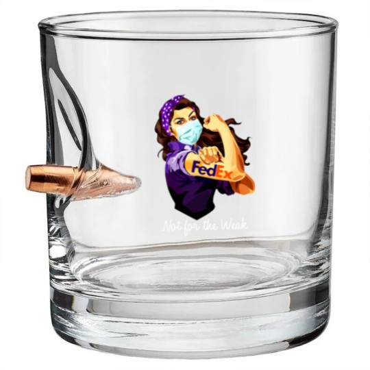 Discover Fedex Not For The Weak Bullet Whiskey Glasses