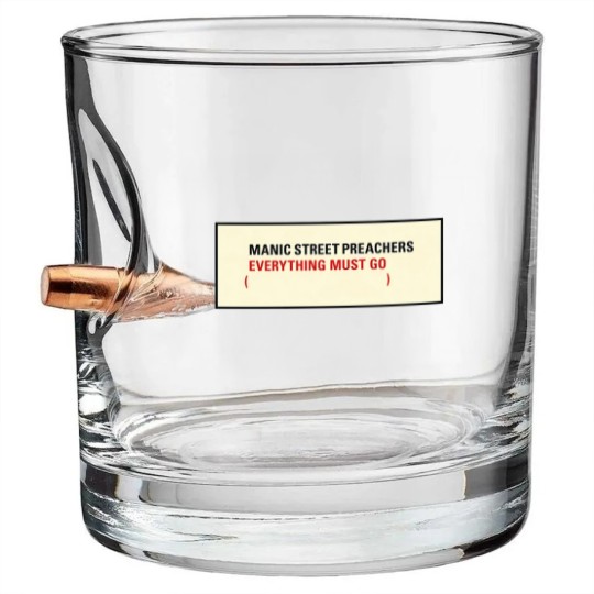 Discover Manic Street Preachers Unisex Bullet Whiskey Glasses: Everything Must Go