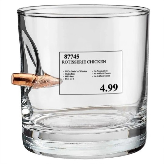 Discover Costco Rotisserie Chicken Price Tag  Bullet Whiskey Glasses