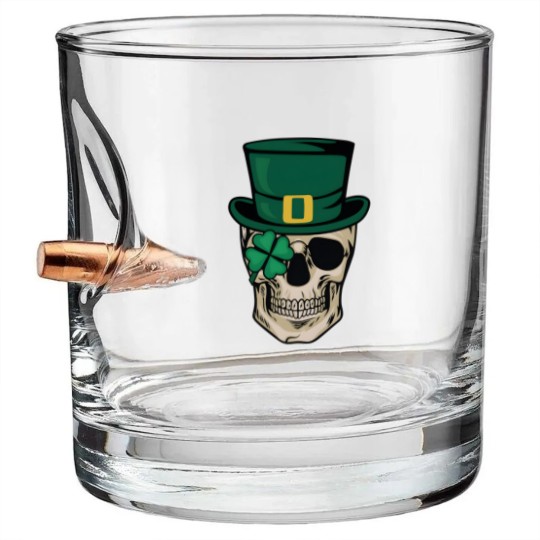 Discover Skull St Patrick's Day Bullet Whiskey Glasses, Horror St Patrick's Day Bullet Whiskey Glasses, Lucky Irish Bullet Whiskey Glasses, Shamrock Bullet Whiskey Glasses
