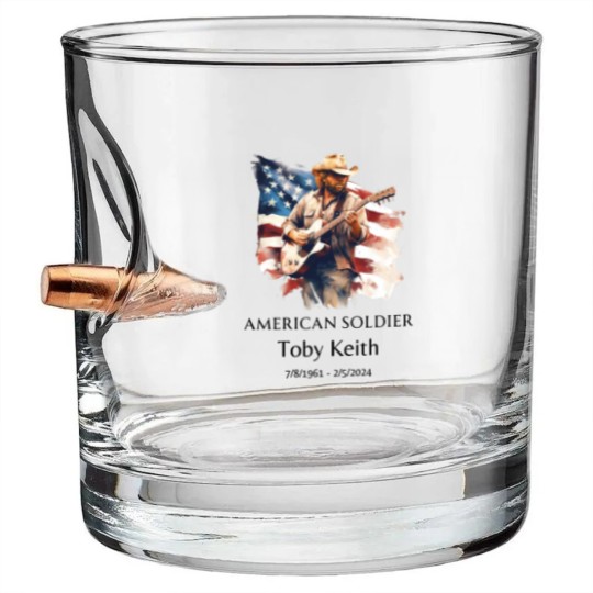 Discover Toby Keith American soldier Bullet Whiskey Glasses