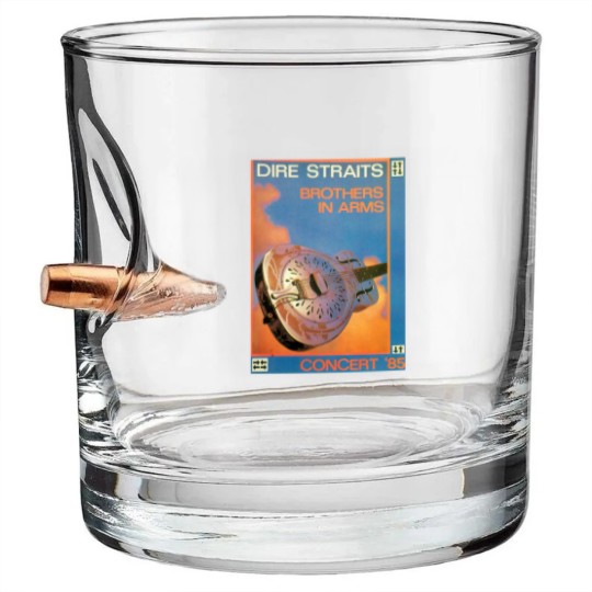 Discover Dire Straits In Concert Bullet Whiskey Glasses