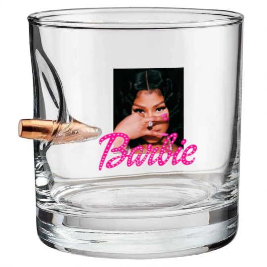 Discover Nicki Minaj Barbi Girl Bullet Whiskey Glasses| Queen of Rap Bullet Whiskey Glasses
