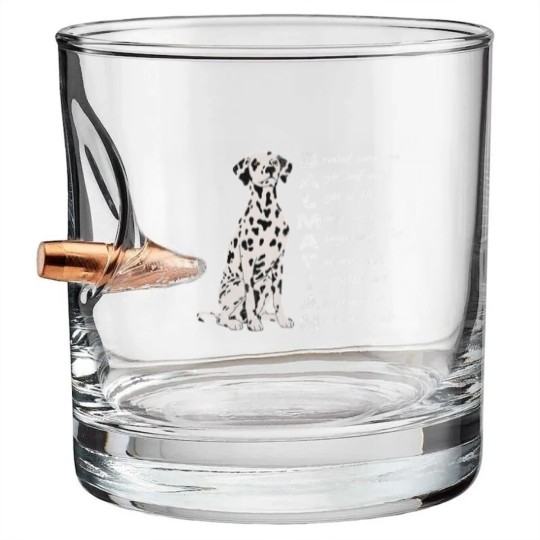 Discover Dalmatian Pet Meaning Dalmatian Mom Dalmatian Dad Distressed Bullet Whiskey Glasses