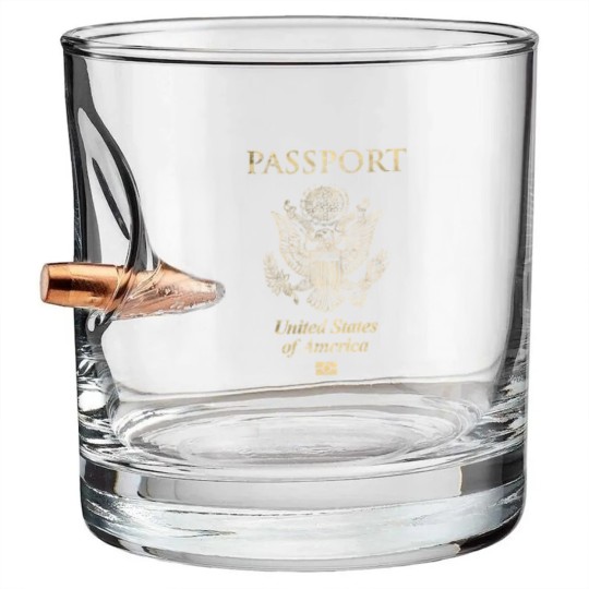 Discover United States of America Passport Vintage - United States - Bullet Whiskey Glasses