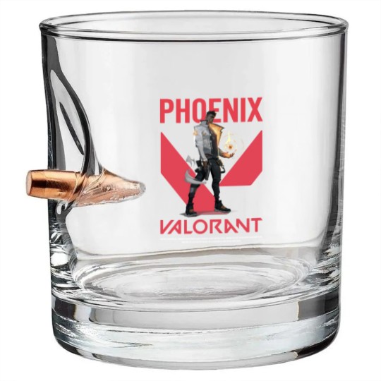 Discover Phoenix Valorant Bullet Whiskey Glasses