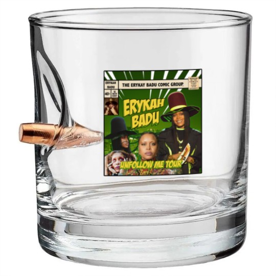 Discover Erykah Badu Comic Bullet Whiskey Glasses, Erykah Badu Bootleg Bullet Whiskey Glasses, Erykah Badu Bullet Whiskey Glasses