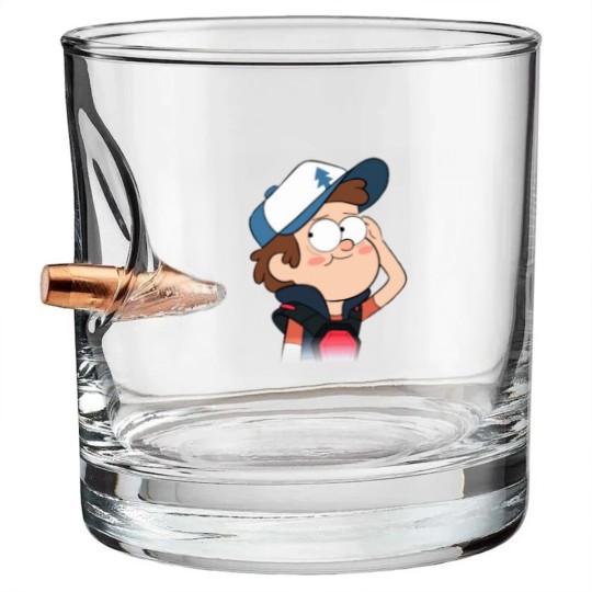 Discover Dipper Pines - Gravity Falls Bullet Whiskey Glasses