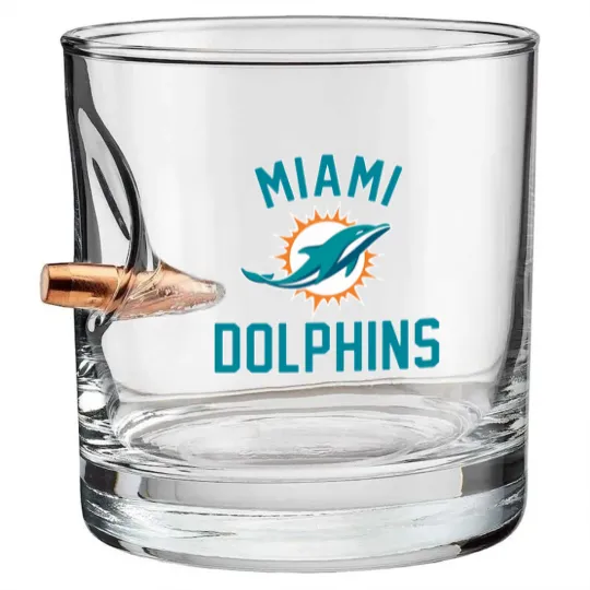 Discover Miami Dolphins Bullet Whiskey Glasses