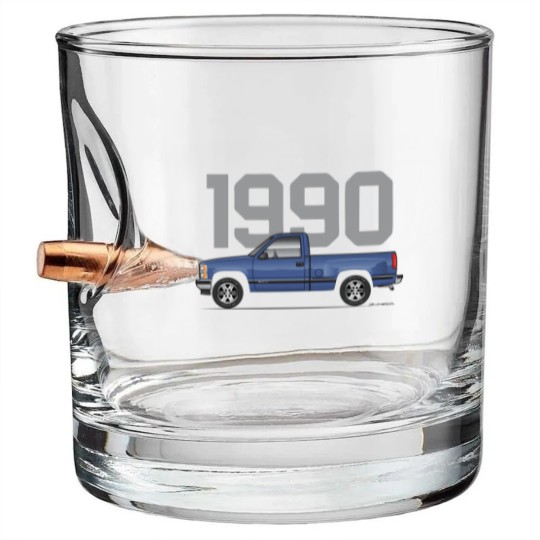 Discover 1990-Catalina Blue - Obs Stepside - Bullet Whiskey Glasses