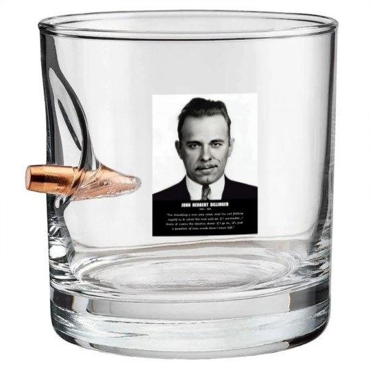 Discover JOHN DILLINGER Bullet Whiskey Glasses