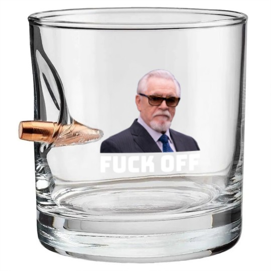 Discover Logan Roy F**k off Bullet Whiskey Glasses | Succession | Waystar Royco | Logan Roy | Succession Bullet Whiskey Glasses