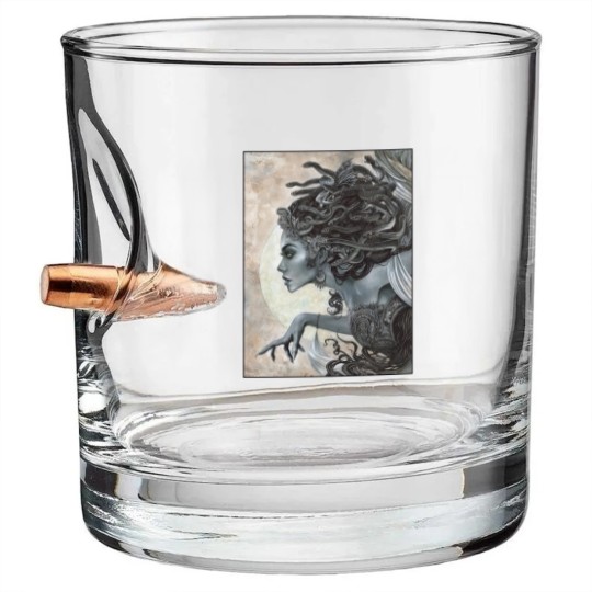 Discover Medusa Graphic Bullet Whiskey Glasses